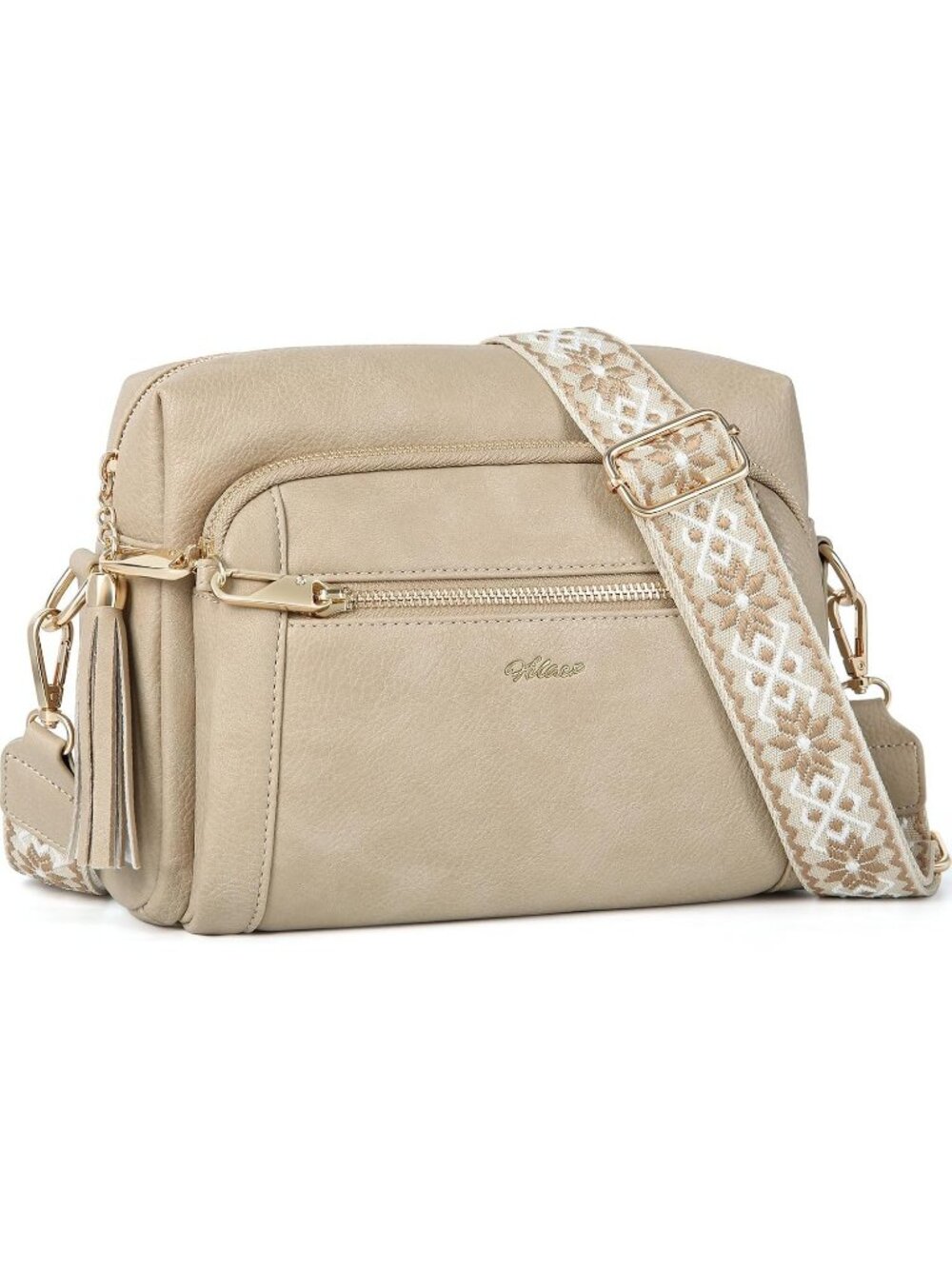 Women's Cinnamon Vegan Leather Purses Stylish Designer Pockets Crossbody Bags